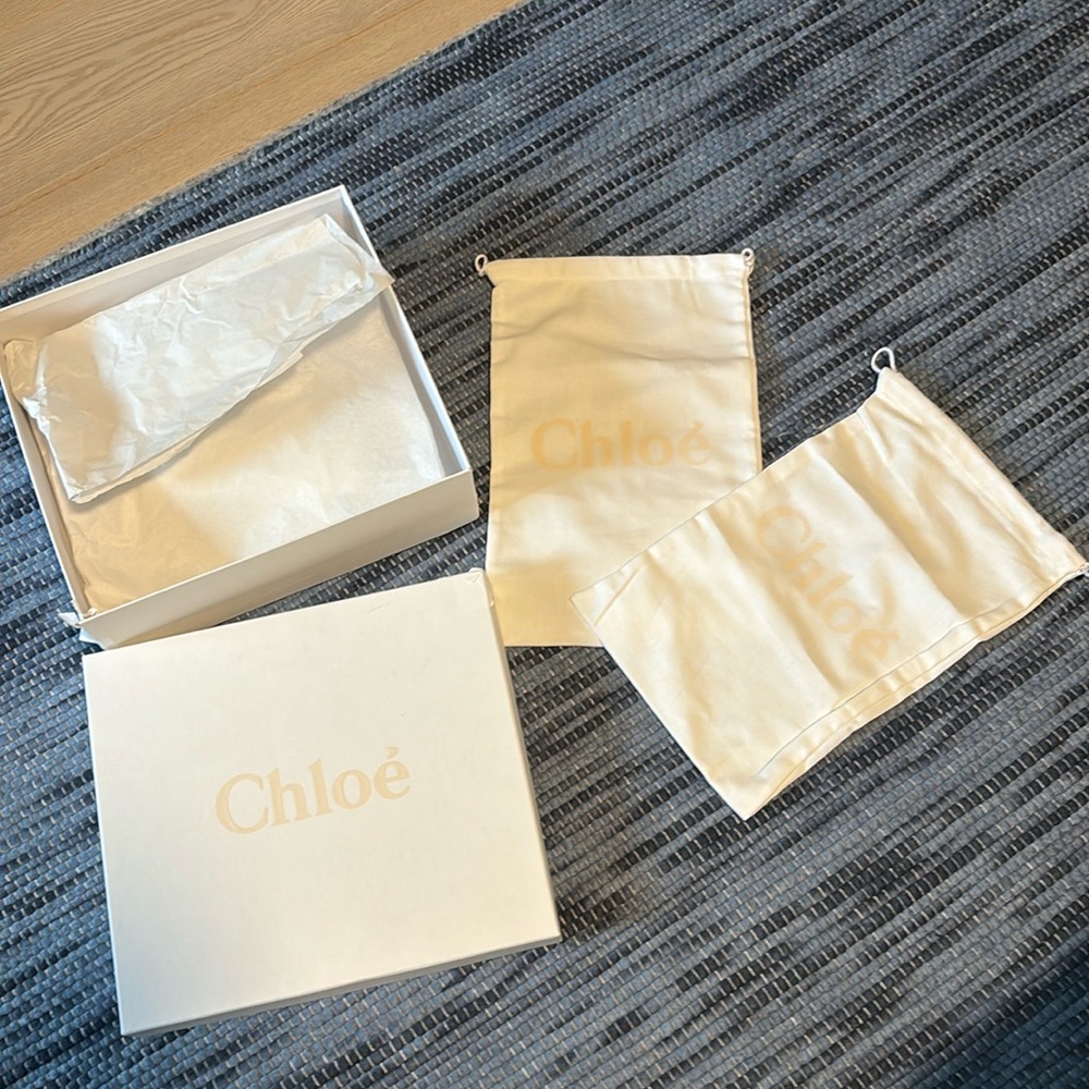 Chloe shoe box with 2 bags